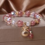 Strawberry Quartz Heart Bracelet - Buddha & Karma