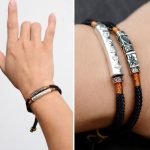 Tibetan Mantra Double Bracelet - For Luck & Protection - Buddha & Karma