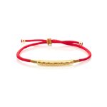 Tibetan Red String Bracelet - Buddhist Lucky Charm - Buddha & Karma