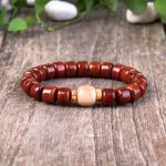 Tibetan Guardian Spirit Natural Yak Bone Bracelet - Buddha & Karma