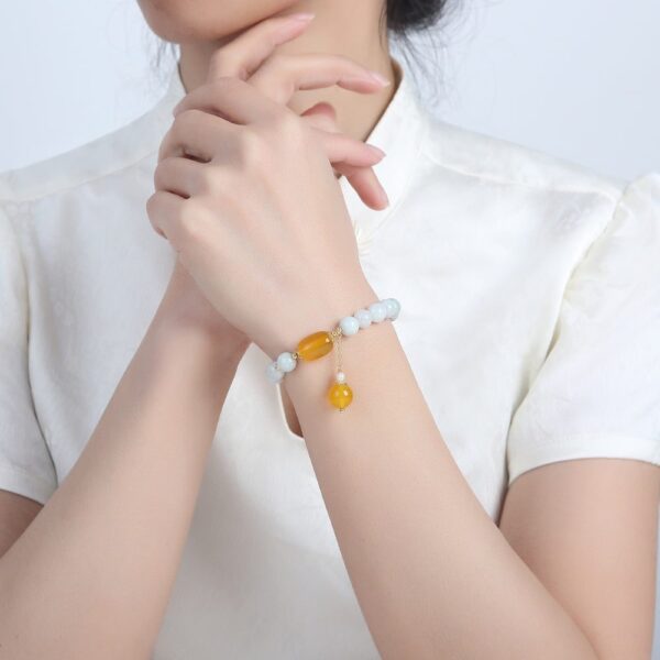 WhiteJadeLongevityBracelet6 White Jade Longevity Bracelet - Buddha & Karma