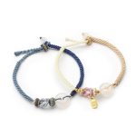 White Agate Fu Couple Bracelets - Give the Gift of Luck - Buddha & Karma