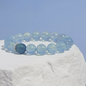 Aquamarine & Deep Blue Beryl Courage Bracelet