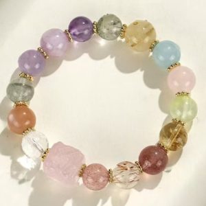 Celestial Harmony Bracelet – Multi-Gem Crystal of Fortune & Love